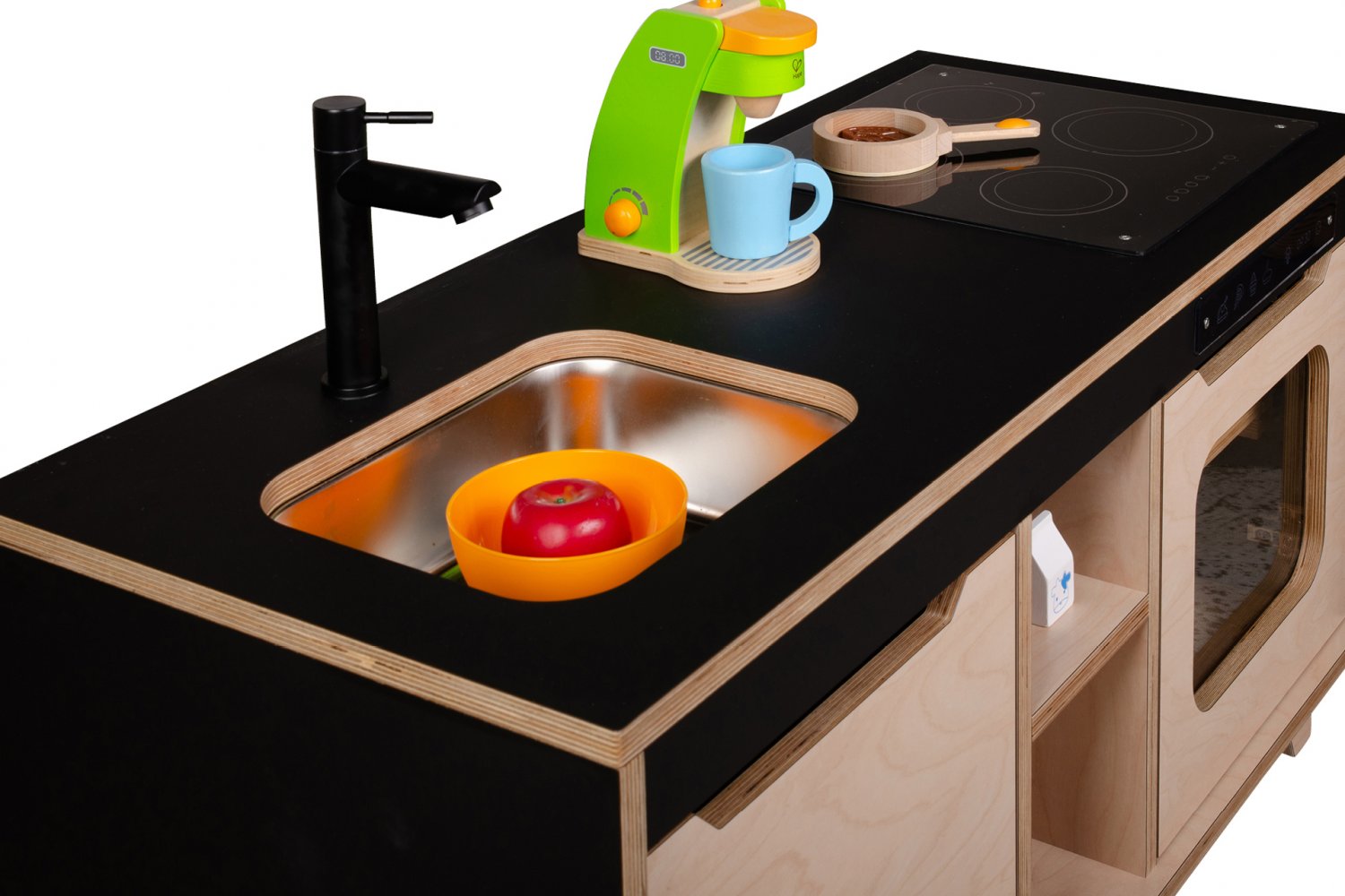 Play Kitchen sink & oven BLACK