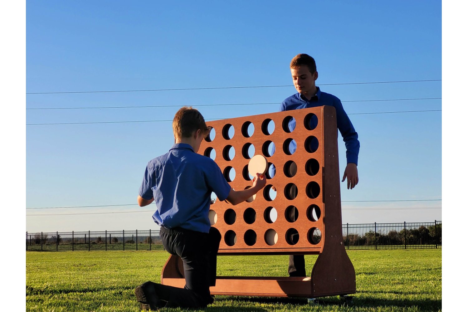 Connect Four Outdoor Learning