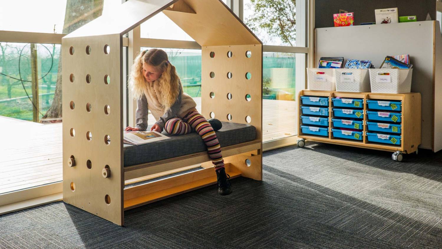 Wooden multi nook for schools